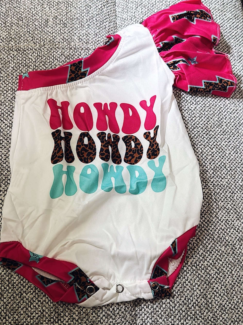 Howdy baby romper